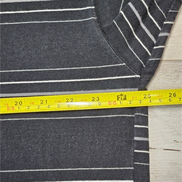 Nike The Nike Tee Loose Fit Mens XL Stripe Black White Cotton Essential TShirts - Picture 5 of 10